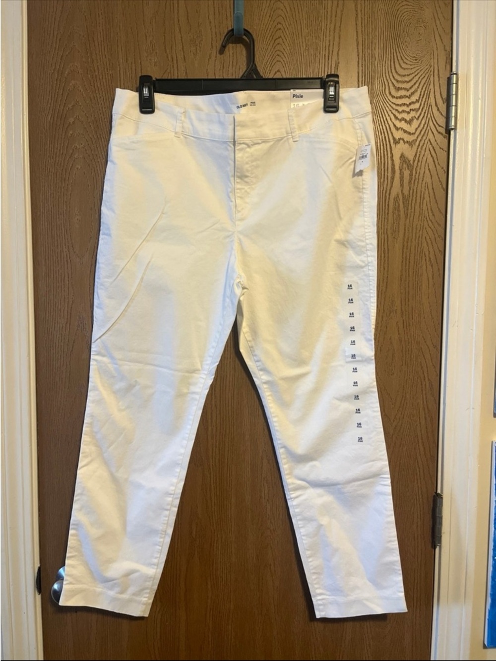 NWT Old Navy Pixie Mid Rise Pants White Size 16